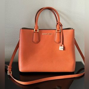 Michael Kors Pebbled Leather Camille  Satchel Bag